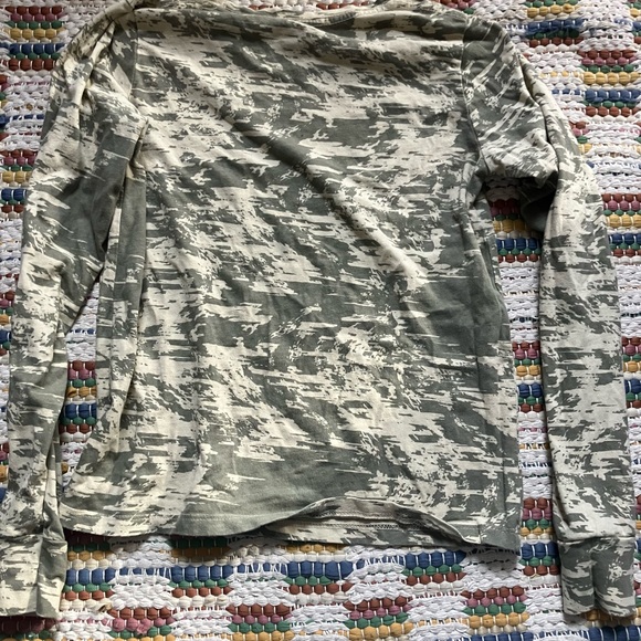 Topo Designs Olive and Cream Long Sleeve Tee - Picture 3 of 3